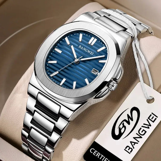 2026 New Luxury Men Quartz Watches 30M Waterproof Automatic Date Watch Man Stainless Steel Sport Chronograph Watch for Men Clock