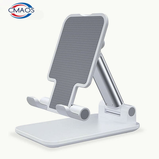 CMAOS  Metal Desktop Tablet Holder Table Cell Foldable Extend Support Desk Mobile Phone Holder Stand For iPhone iPad Adjustable